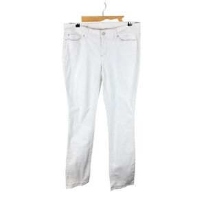 Ann Taylor White Straight Leg Jeans
